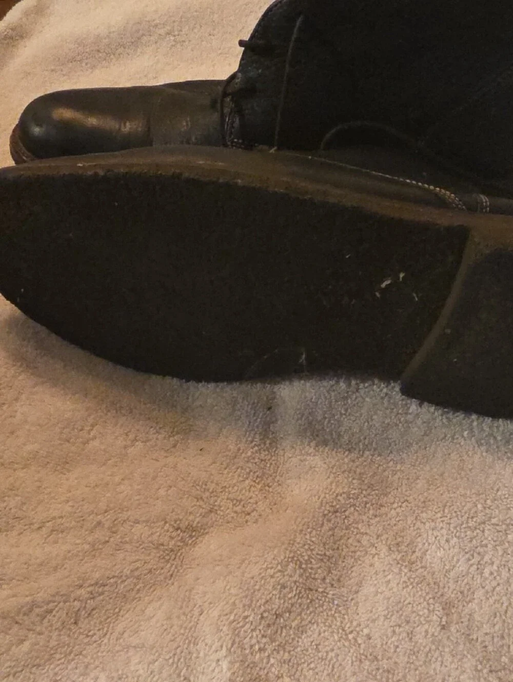 Johnston & Murphy Black Leather Chukka Boots
